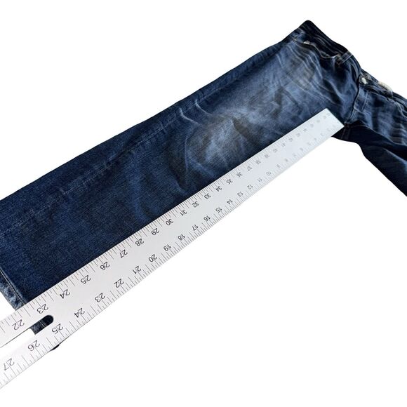 AG Adriano Goldschmied The Prima Ankle Cigarette Leg Jeans Size 30R Stretch Blue - Picture 10 of 16